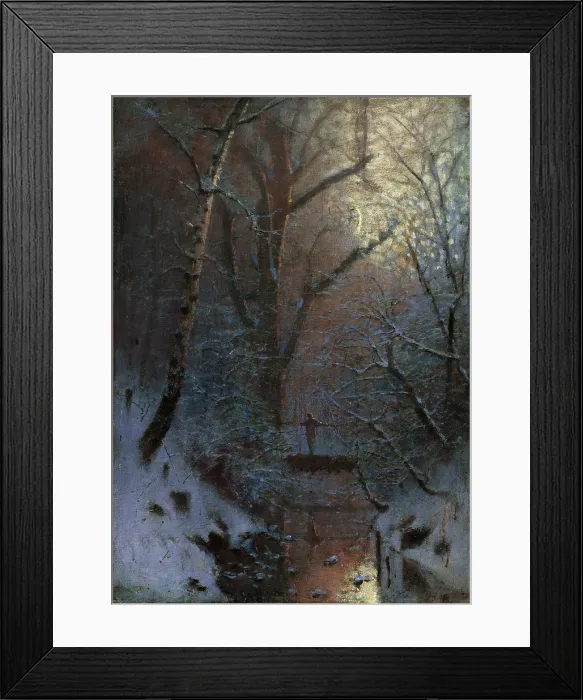Framed Print : Winter. Winter Night, 1888. Creator: Ladislav Mednyanszky Framed Print : Winter. Winter Night, 1888. Creator: Ladislav Mednyanszky