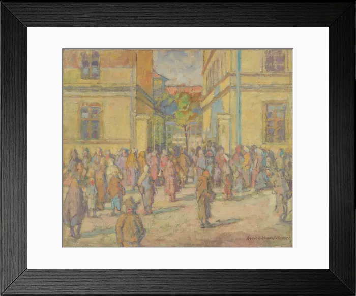 Framed Print : Lunch of the Poor, c1939. Creator: Elemir Halasz-Hradil Framed Print : Lunch of the Poor, c1939. Creator: Elemir Halasz-Hradil