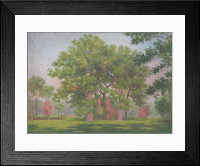 Framed Print : Landscape with trees, early 20th century. Creator: Dezider Czolder Framed Print : Landscape with trees, early 20th century. Creator: Dezider Czolder