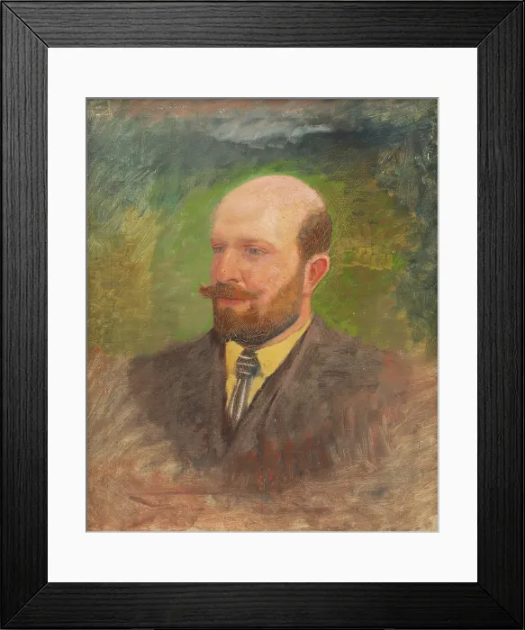 Framed Print : Portrait of a Man with a Tie, 1880-1900. Creator: Ladislav Mednyanszky Framed Print : Portrait of a Man with a Tie, 1880-1900. Creator: Ladislav Mednyanszky