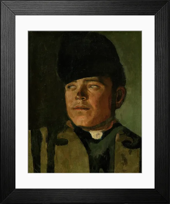 Framed Print : Groom in a Fur Cap, 1875 - 1878. Creator: Ladislav Mednyanszky Framed Print : Groom in a Fur Cap, 1875 - 1878. Creator: Ladislav Mednyanszky