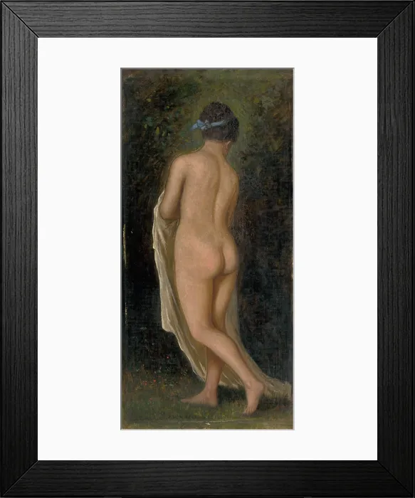 Framed Print : Study of a Standing Female Nude, 1880-1900. Creator: Eduard Majsch Framed Print : Study of a Standing Female Nude, 1880-1900. Creator: Eduard Majsch