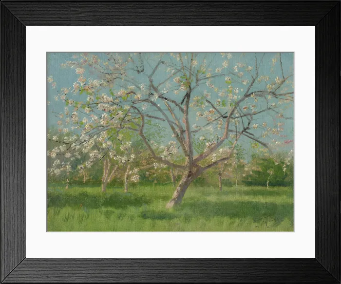 Framed Print : Study of Blooming Trees in an Orchard, around 1900. Creator: Ladislav Mednyanszky Framed Print : Study of Blooming Trees in an Orchard, around 1900. Creator: Ladislav Mednyanszky