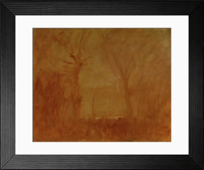 Framed Print : Flaming Landscape, 1900-1910. Creator: Ladislav Mednyanszky Framed Print : Flaming Landscape, 1900-1910. Creator: Ladislav Mednyanszky