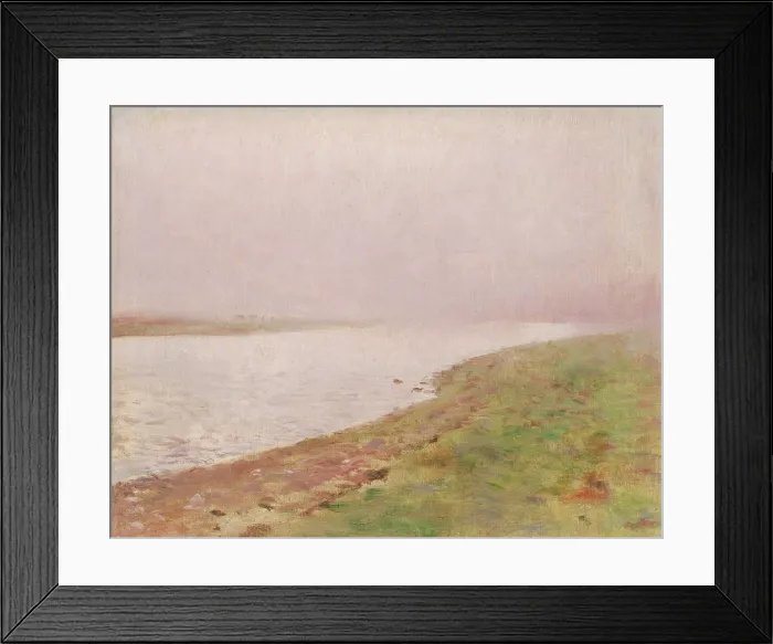 Framed Print : River, 1895-1900. Creator: Ladislav Mednyanszky Framed Print : River, 1895-1900. Creator: Ladislav Mednyanszky