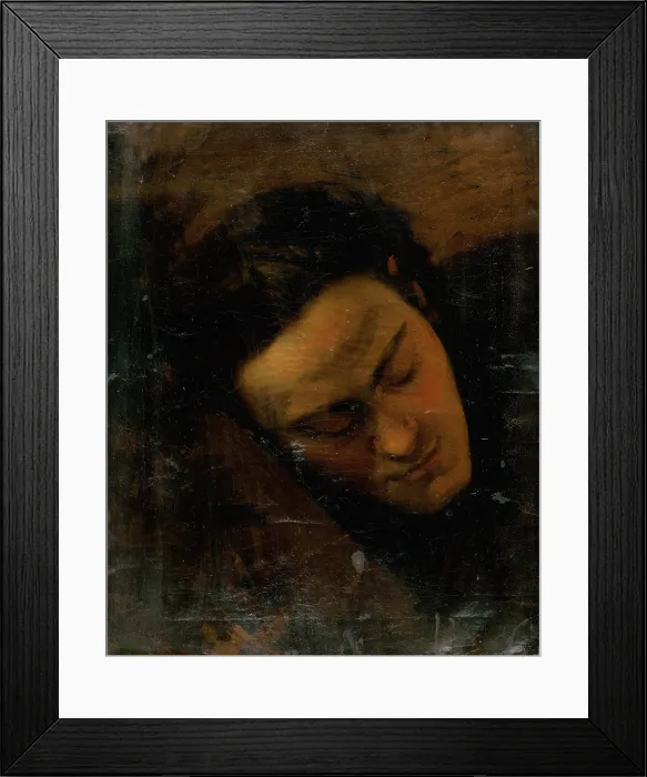 Framed Print : Head study of a man, 1870-1880. Creator: Leopold Horovitz Framed Print : Head study of a man, 1870-1880. Creator: Leopold Horovitz