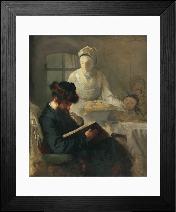 Framed Print : At the Rabbi's, 1875-1890. Creator: Leopold Horovitz. At the Rabbi's, 1875-1890. Creator: Leopold Horovitz Framed Print : At the Rabbi's, 1875-1890. Creator: Leopold Horovitz. At the Rabbi's, 1875-1890. Creator: Leopold Horovitz