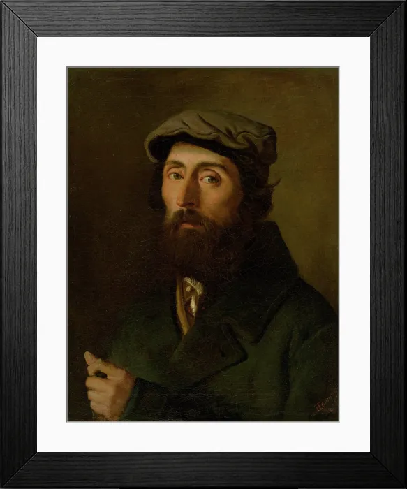 Framed Print : Study of a Man from Ghetto, 1884. Creator: Leopold Horovitz Framed Print : Study of a Man from Ghetto, 1884. Creator: Leopold Horovitz