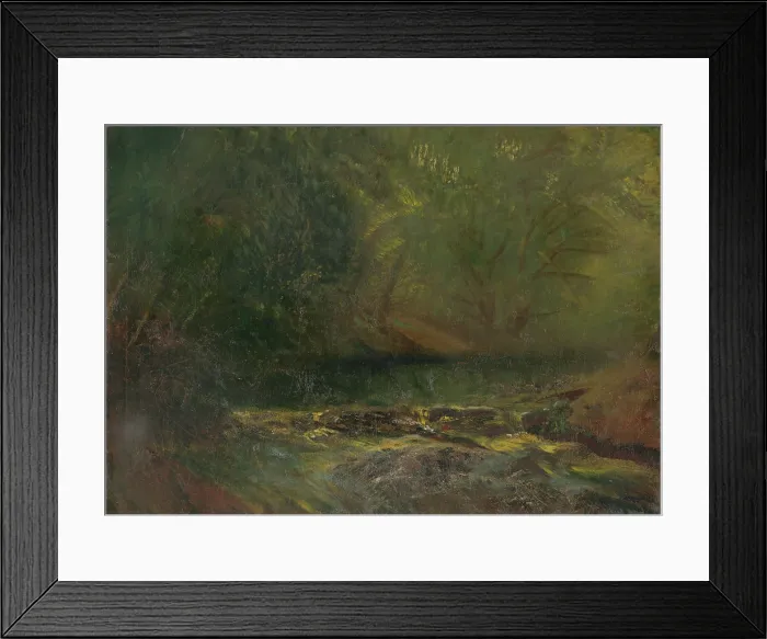 Framed Print : Forest Interior with a Brook, 1900-1902. Creator: Ladislav Mednyanszky Framed Print : Forest Interior with a Brook, 1900-1902. Creator: Ladislav Mednyanszky