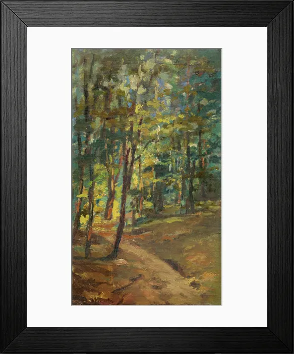 Framed Print : Forest interior, 1895-1905. Creator: Leopold Horovitz Framed Print : Forest interior, 1895-1905. Creator: Leopold Horovitz