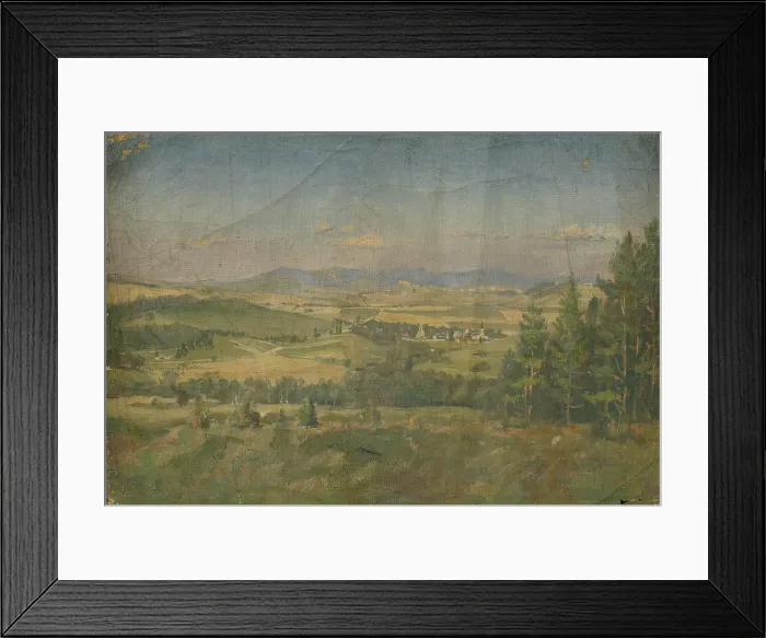 Framed Print : Landscape IV, early 20th century. Creator: Dezider Czolder Framed Print : Landscape IV, early 20th century. Creator: Dezider Czolder