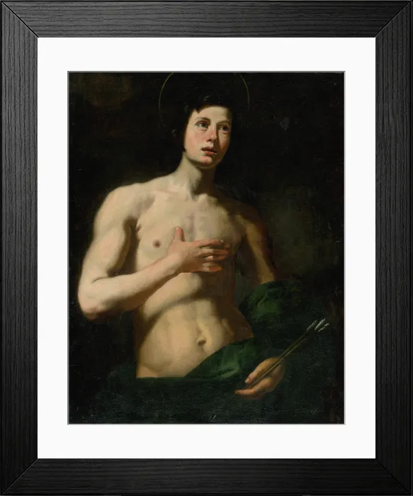 Framed Print : Saint Sebastian, 1638. Creator: Lorenzo Lippi Framed Print : Saint Sebastian, 1638. Creator: Lorenzo Lippi
