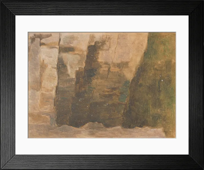 Framed Print : Brown rocks, early 20th century. Creator: Dezider Czolder Framed Print : Brown rocks, early 20th century. Creator: Dezider Czolder