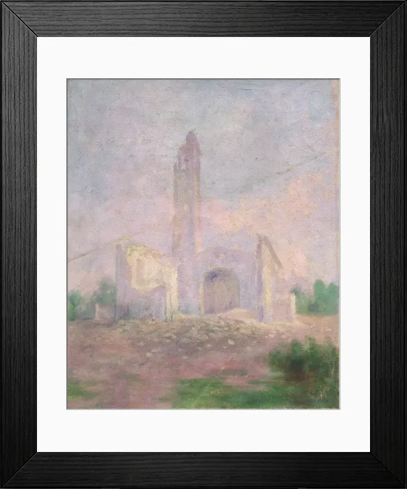 Framed Print : Ruins of a church, early 20th century. Creator: Dezider Czolder Framed Print : Ruins of a church, early 20th century. Creator: Dezider Czolder