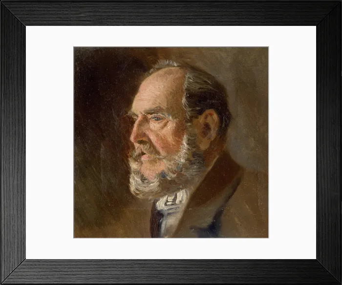 Framed Print : Head Study of an Old Man, 1890-1900. Creator: Ladislav Mednyanszky Framed Print : Head Study of an Old Man, 1890-1900. Creator: Ladislav Mednyanszky
