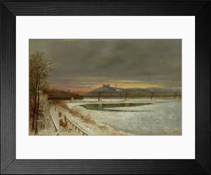 Framed Print : View of Bratislava, 1891. Creator: Eduard Majsch Framed Print : View of Bratislava, 1891. Creator: Eduard Majsch