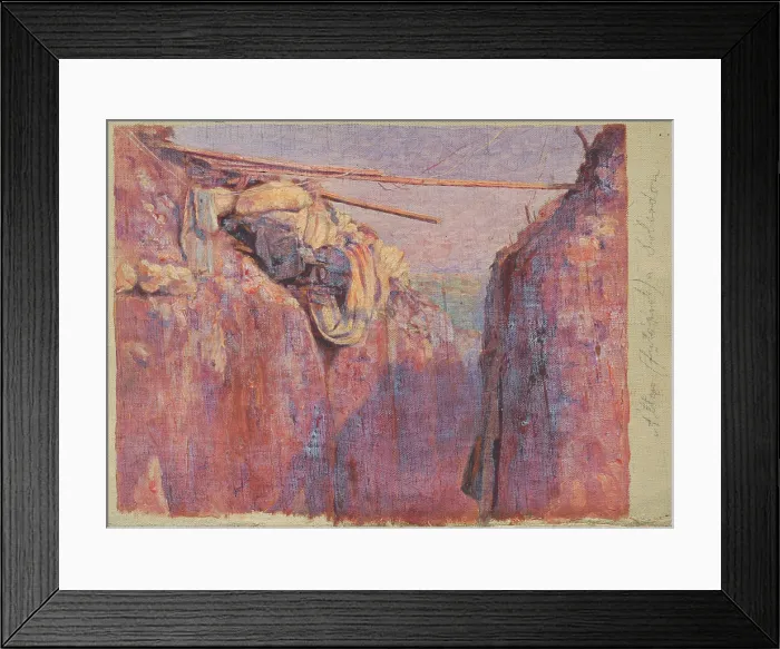 Framed Print : From Italian Front II, around 1914-1918. Creator: Dezider Czolder Framed Print : From Italian Front II, around 1914-1918. Creator: Dezider Czolder