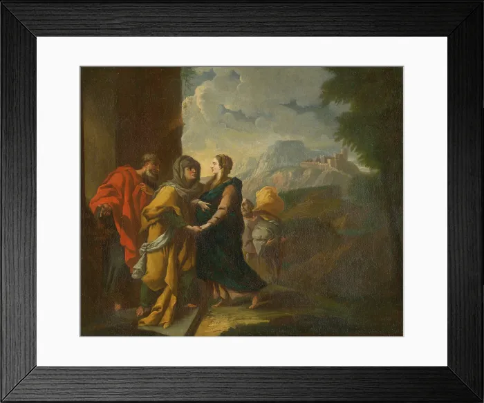 Framed Print : The Visitation, 1600-1700. Creator: Circle of Luca Giordano Framed Print : The Visitation, 1600-1700. Creator: Circle of Luca Giordano
