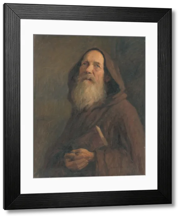 Framed Print : Study of a monk, c1899. Creator: Elemir Halasz-Hradil Framed Print : Study of a monk, c1899. Creator: Elemir Halasz-Hradil