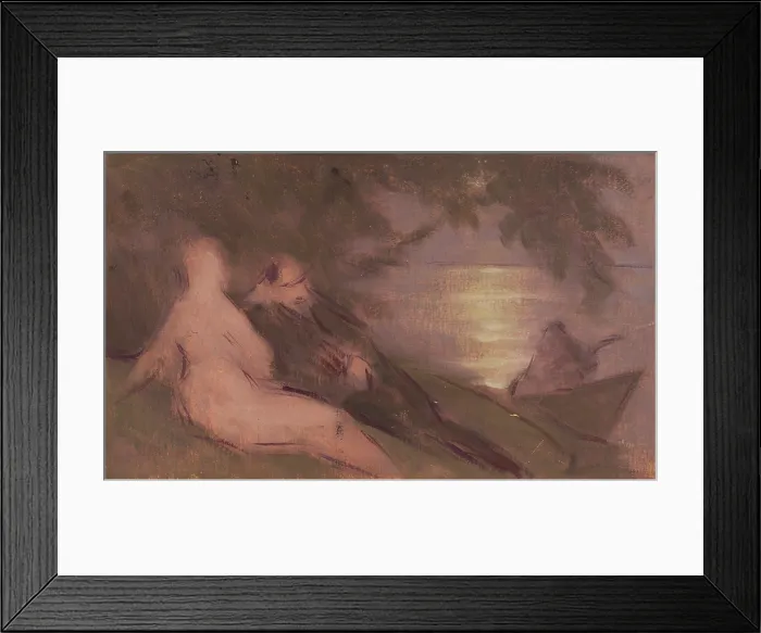 Framed Print : Blending of Soul, 1895-1900. Creator: Milan Thomka Mitrovsky