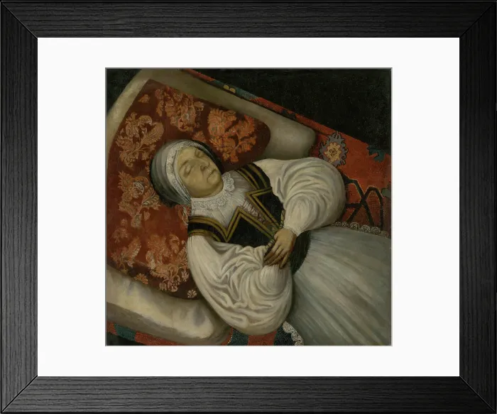 Framed Print : Mourning portrait of Catherine Horvath-Stansith, 1670-1700. Creator: Unknown Framed Print : Mourning portrait of Catherine Horvath-Stansith, 1670-1700. Creator: Unknown