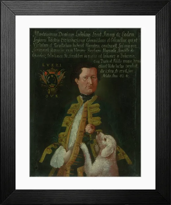 Framed Print : Portrait of a Ladislav Szent Ivanyi from Svaty Jan, before 1756. Creator: Unknown Framed Print : Portrait of a Ladislav Szent Ivanyi from Svaty Jan, before 1756. Creator: Unknown