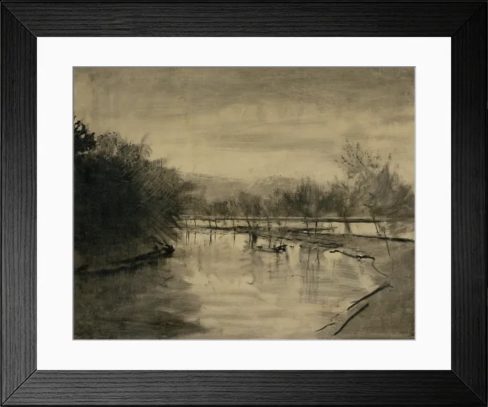 Framed Print : The Poprad near Strazky, 1910. Creator: Ladislav Mednyanszky Framed Print : The Poprad near Strazky, 1910. Creator: Ladislav Mednyanszky