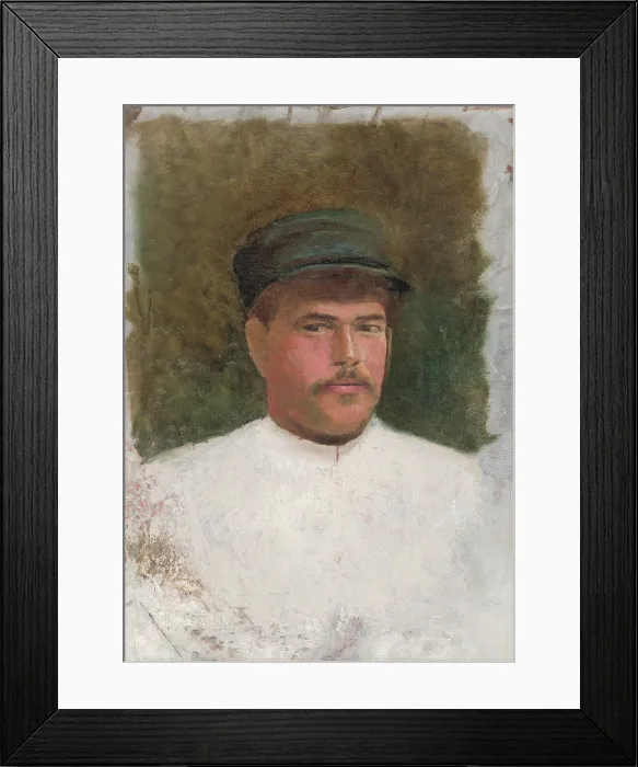 Framed Print : Study of a Man in a Fur Hat, 1880-1900. Creator: Ladislav Mednyanszky Framed Print : Study of a Man in a Fur Hat, 1880-1900. Creator: Ladislav Mednyanszky