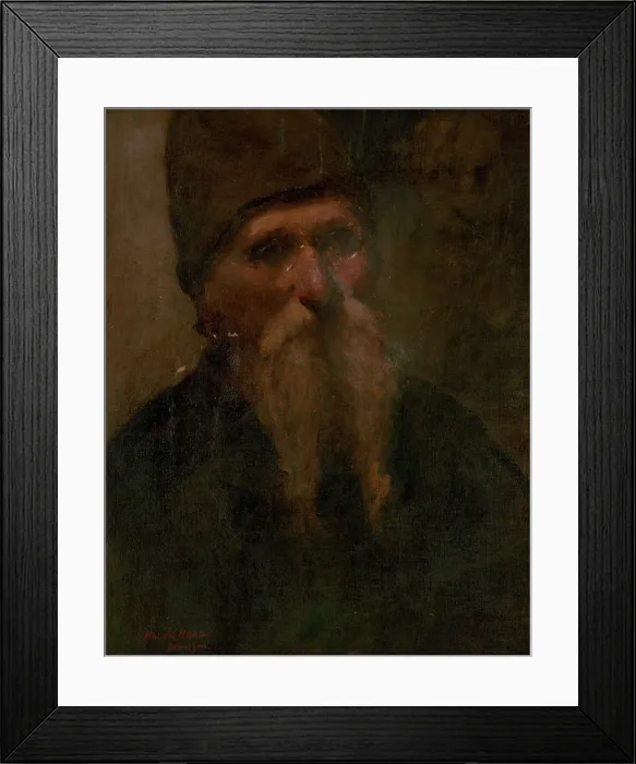 Framed Print : Portrait of an old man, 1899. Creator: Elemir Halasz-Hradil Framed Print : Portrait of an old man, 1899. Creator: Elemir Halasz-Hradil