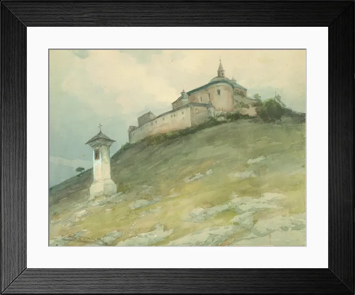 Framed Print : View of Krasna Horka Castle, 1923-1928. Creator: Ludovit Cordak Framed Print : View of Krasna Horka Castle, 1923-1928. Creator: Ludovit Cordak