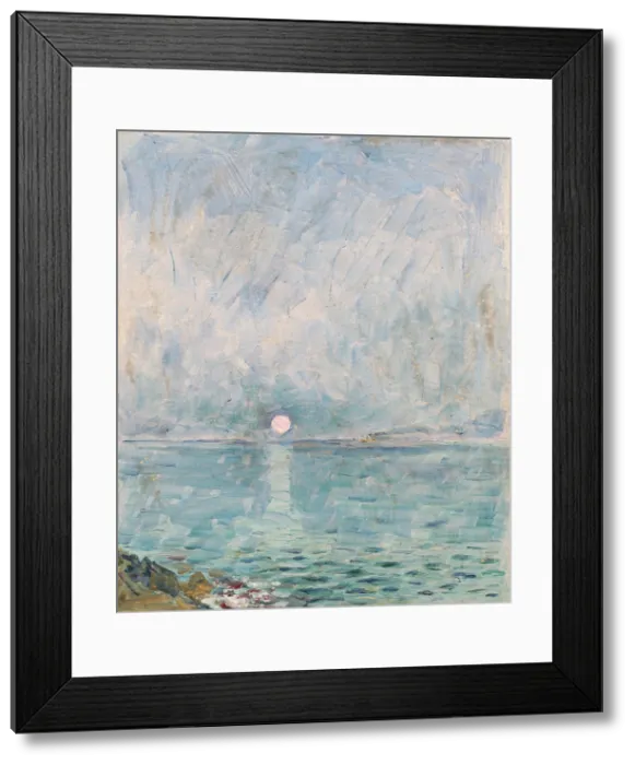 Framed Print : Sea, early 20th century. Creator: Dezider Czolder Framed Print : Sea, early 20th century. Creator: Dezider Czolder