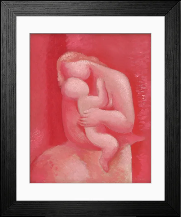 Framed Print : Motherhood, 1930-1932. Creator: Mikulas Galanda Framed Print : Motherhood, 1930-1932. Creator: Mikulas Galanda