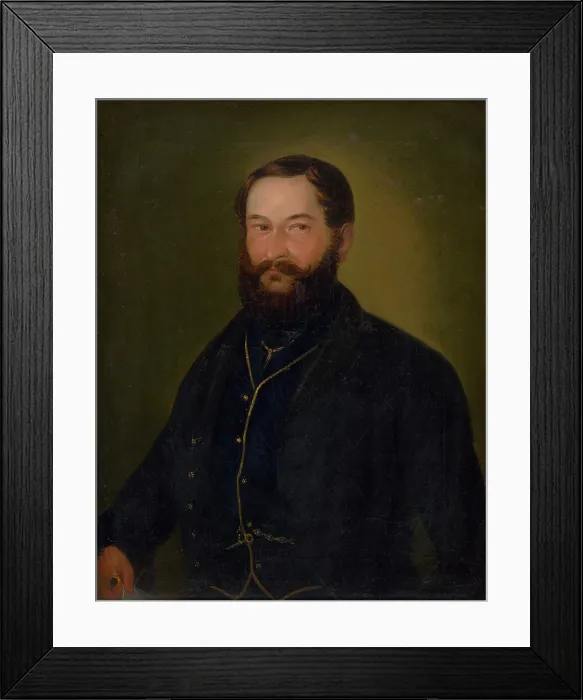 Framed Print : Portrait of Martin Turansky, 1851. Creator: Maximilian Ratskay Framed Print : Portrait of Martin Turansky, 1851. Creator: Maximilian Ratskay