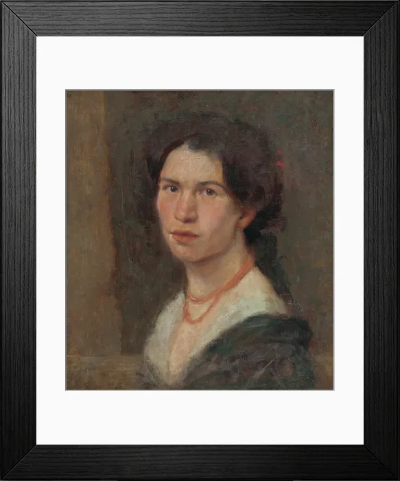 Framed Print : Portrait of the Artist Jonasova, around 1910. Creator: Milan Thomka Mitrovsky Framed Print : Portrait of the Artist Jonasova, around 1910. Creator: Milan Thomka Mitrovsky