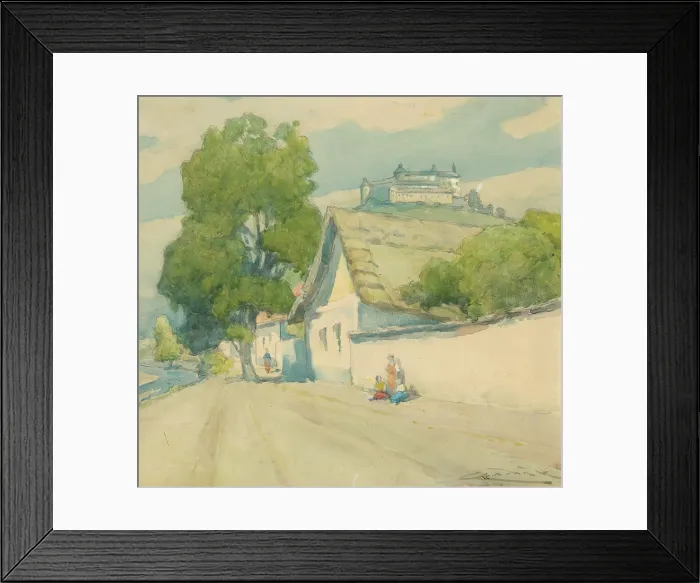 Framed Print : Krasnohorske Podhradie, 1925-1930. Creator: Ludovit Cordak Framed Print : Krasnohorske Podhradie, 1925-1930. Creator: Ludovit Cordak