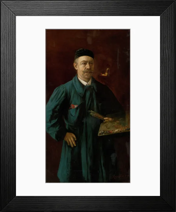 Framed Print : Self-Portrait, 1897. Creator: Eduard Majsch Framed Print : Self-Portrait, 1897. Creator: Eduard Majsch