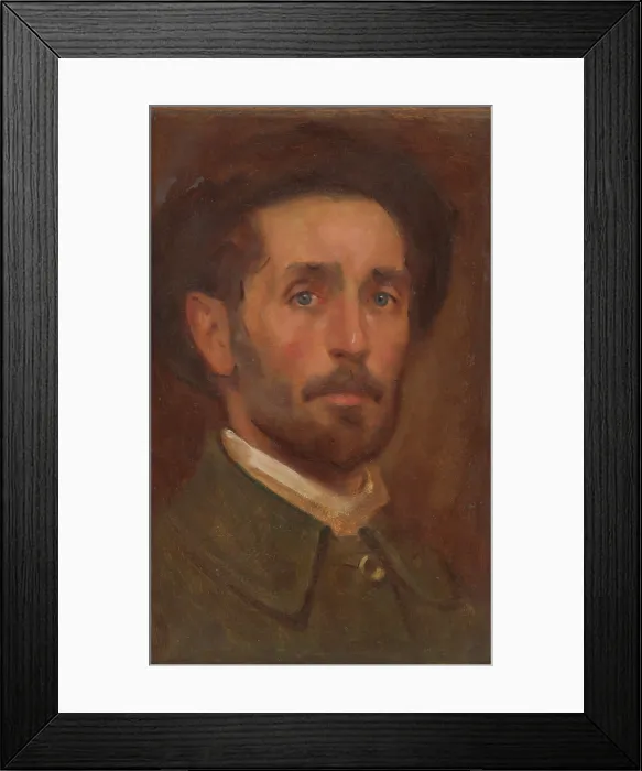 Framed Print : Self-Portrait, around 1900. Creator: Milan Thomka Mitrovsky Framed Print : Self-Portrait, around 1900. Creator: Milan Thomka Mitrovsky