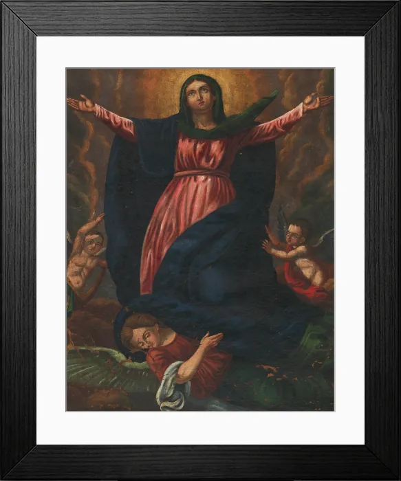 Framed Print : Assumption of the Blessed Virgin Mary / Blessed Virgin Mary Immaculata, 1830-1850. Creator: Maximilian Ratskay Framed Print : Assumption of the Blessed Virgin Mary / Blessed Virgin Mary Immaculata, 1830-1850. Creator: Maximilian Ratskay