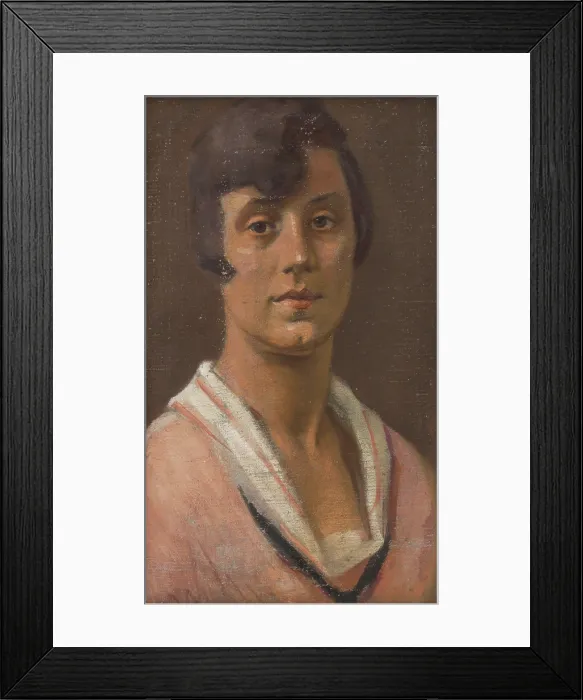 Framed Print : Portrait of a Young Woman, around 1920. Creator: Milan Thomka Mitrovsky Framed Print : Portrait of a Young Woman, around 1920. Creator: Milan Thomka Mitrovsky