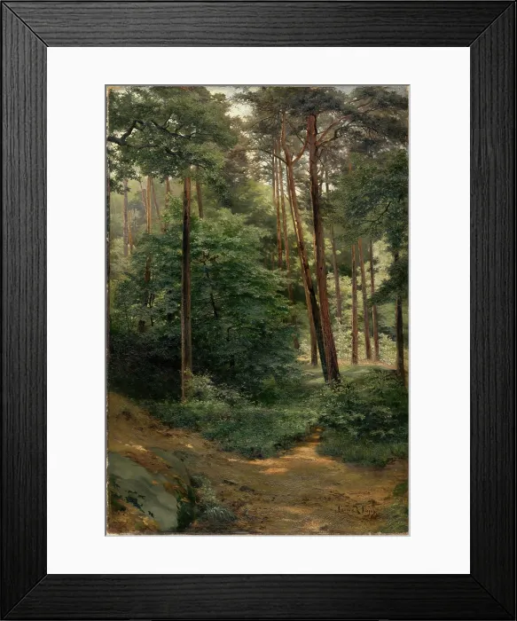 Framed Print : Forest, 1894. Creator: Ludovit Cordak Framed Print : Forest, 1894. Creator: Ludovit Cordak
