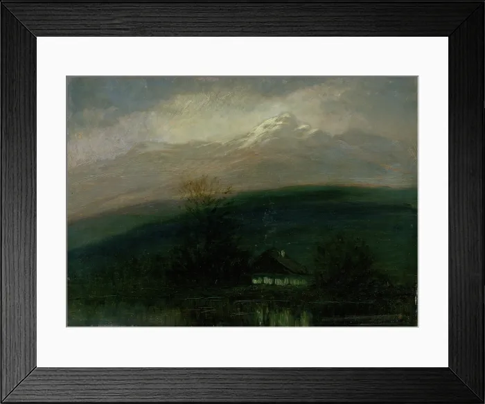 Framed Print : The Tatra Mountains towards nght, c1912. Creator: Ferdinand Katona Framed Print : The Tatra Mountains towards nght, c1912. Creator: Ferdinand Katona