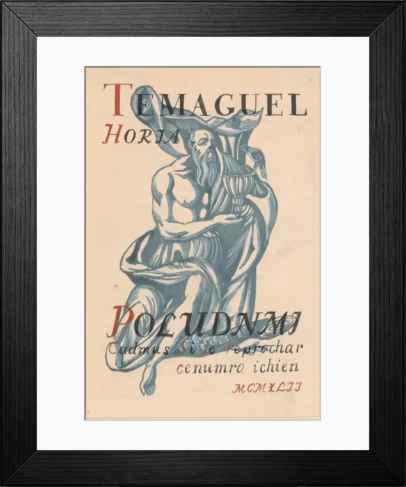 Framed Print : Suggestion for the cover, 1940-1944. Creator: Jan Novak Framed Print : Suggestion for the cover, 1940-1944. Creator: Jan Novak