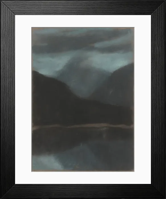 Framed Print : Evening on Strbske pleso, 1934. Creator: Zolo Palugyay Framed Print : Evening on Strbske pleso, 1934. Creator: Zolo Palugyay