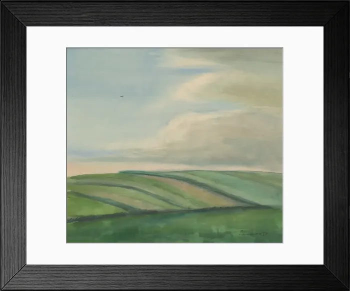 Framed Print : Fields, 1935. Creator: Julius Schubert Framed Print : Fields, 1935. Creator: Julius Schubert