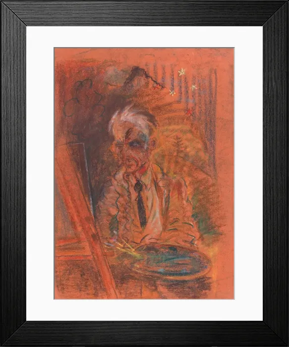 Framed Print : Self-portrait with a palette, 1925-1930. Creator: Arnold Peter Weisz-Kubincan Framed Print : Self-portrait with a palette, 1925-1930. Creator: Arnold Peter Weisz-Kubincan