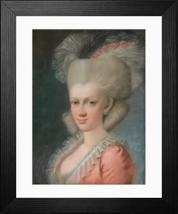 Framed Print : Lady with a wig, 1780-1810. Creator: Jozef Fridrich Wagner Framed Print : Lady with a wig, 1780-1810. Creator: Jozef Fridrich Wagner