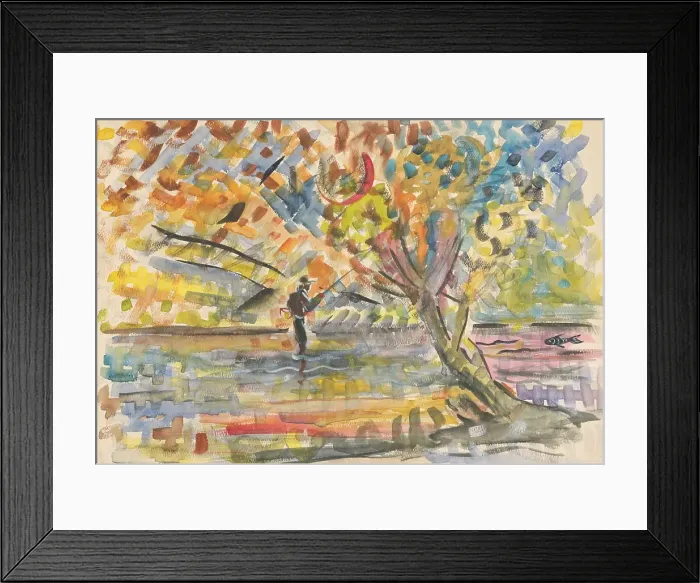Framed Print : Fisherman, 1935-1944. Creator: Arnold Peter Weisz-Kubincan