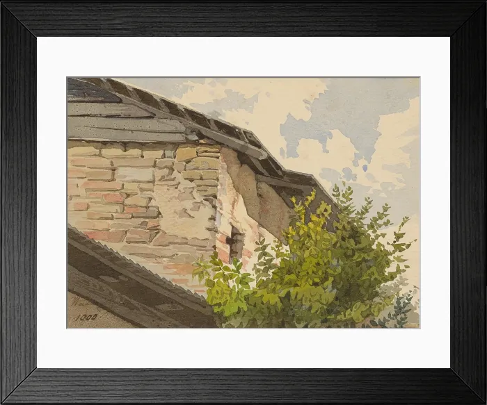Framed Print : Outbuilding, 1920. Creator: Eugen Wallachy Framed Print : Outbuilding, 1920. Creator: Eugen Wallachy