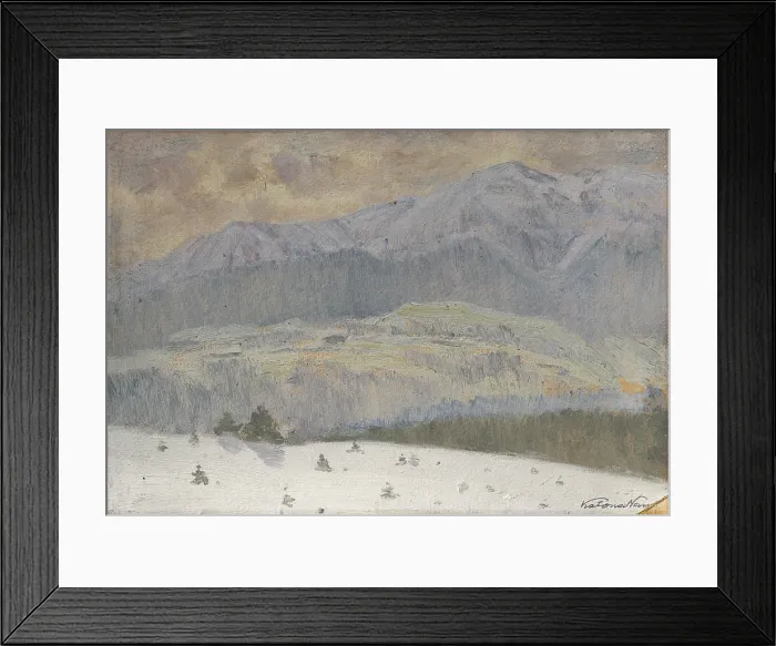 Framed Print : Winter day in the High Tatras, 1911. Creator: Ferdinand Katona Framed Print : Winter day in the High Tatras, 1911. Creator: Ferdinand Katona