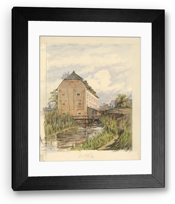 Framed Print : Mill, 1875-1880. Creator: Eugen Wallachy Framed Print : Mill, 1875-1880. Creator: Eugen Wallachy